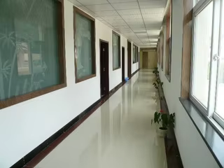 Corporate building exterior view, professional business environment, architectural photography